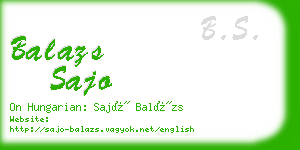 balazs sajo business card